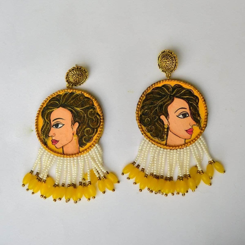 Buy Yellow Gold Earrings for Women by Reliance Jewels Online | Ajio.com